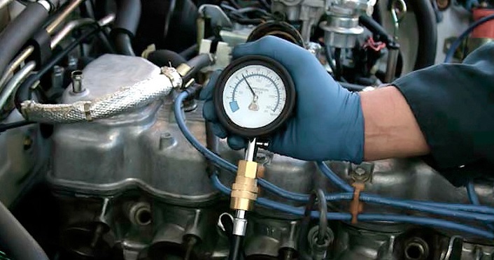 Замер давления масла Замер давления масла